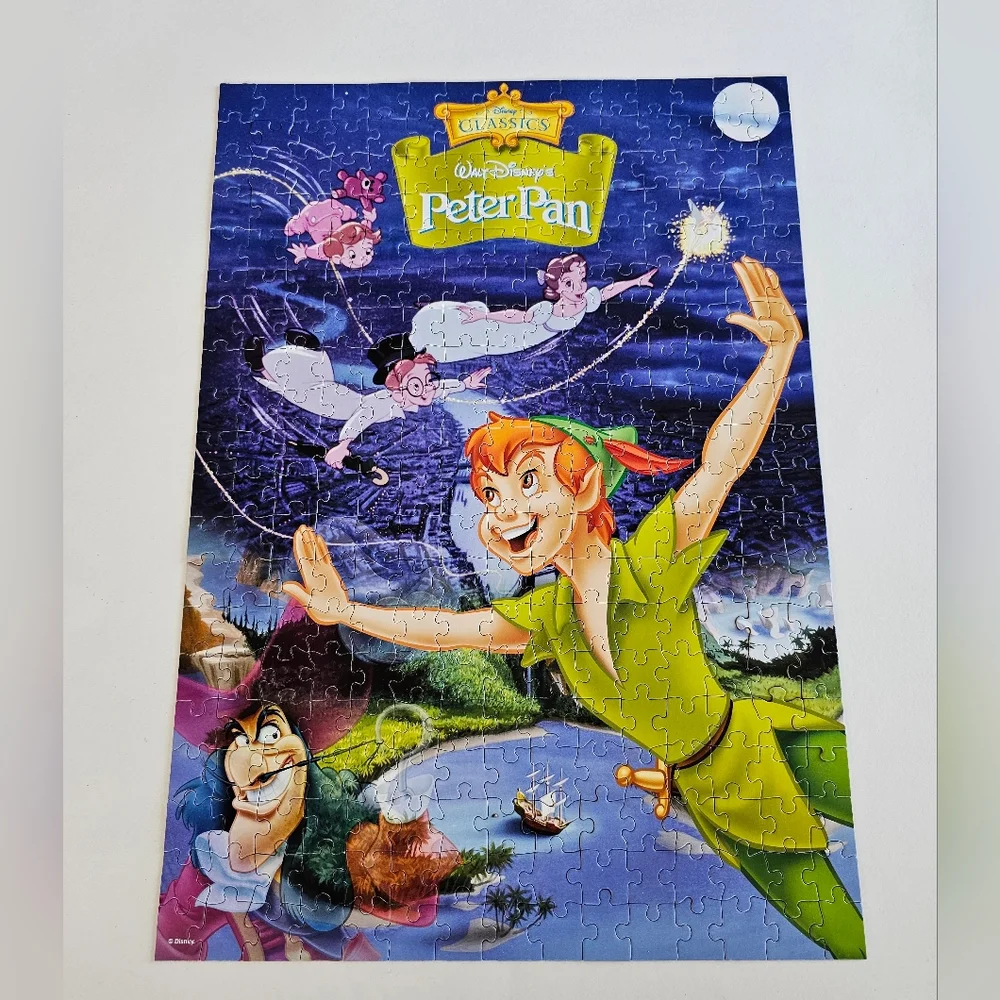 Disney Classics Peter Pan 300 Piece Jigsaw Puzzle Complete No Box Mega Puzzles